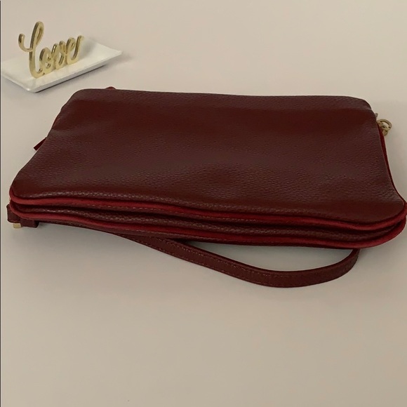 Ann Taylor Black Leather Gold Chain Crossbody Purse HandBag  Ann Taylor | leather crossbody